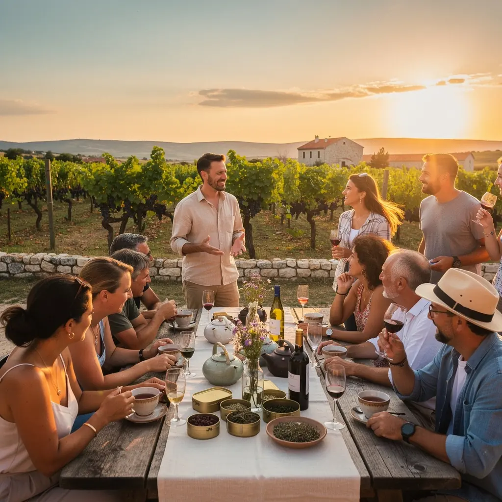 Čajnik s ukrasnim motivima i parom koji izlazi iz njega.