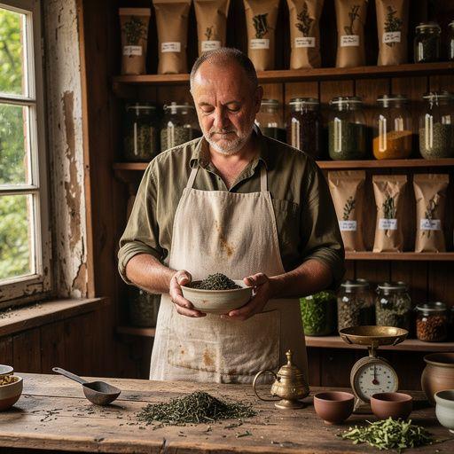 Mješavina čaja s voćem u živopisnom pakiranju.